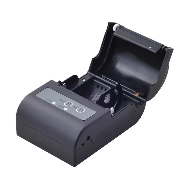 

New Mini USB+Bluetooth Thermal Printer Mobile 58mm portable ticket receipt support ESC/POS have protection case printer