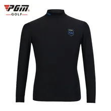 PGM футболка для гольфа теплая обтягивающая высокоэластичная Антистатическая блузка для мужчин гольф нижнее белье с цвет черный, белый, серый Размер m-xxl