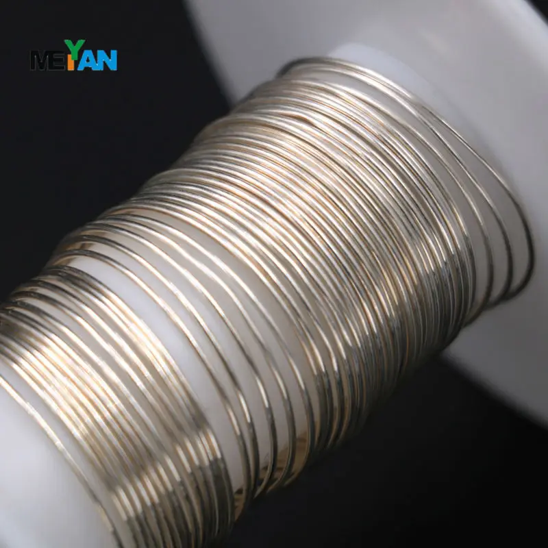 Высококачественная холодная рисованная 9999 серебрянная проволока 0,5 мм-1,0 мм HIFI DIY сигнальная линия спикер провод(1 метр цена