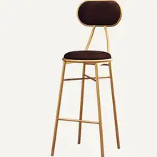 Скандинавский свет роскошный барный стул свет роскошный простой чистый красный передний стол гостиная стул тыльная Стул высокий стул