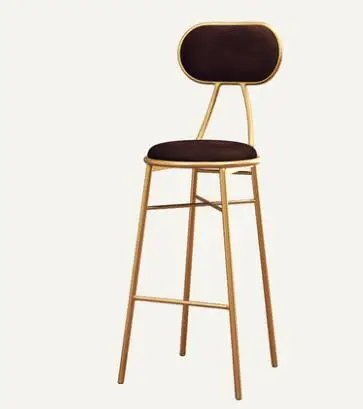 

Nordic light luxury bar chair light luxury simple net red front desk lounge chair back bar chair high stool
