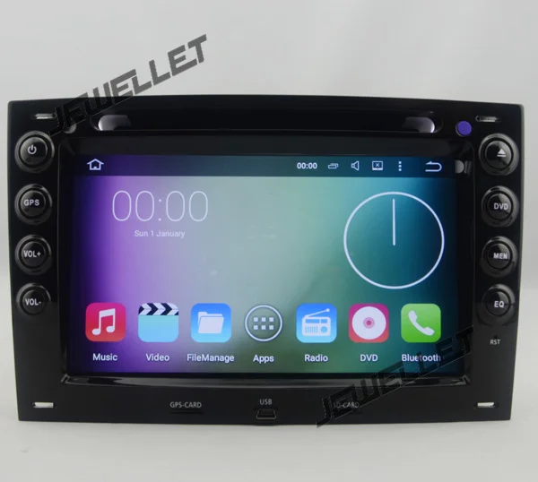 Best Quad core 1024*600 HD screen Android 9.0 Car DVD GPS radio Navigation for Renault Megane II (03-08) with 4G/Wifi, DVR OBD 1080P 1