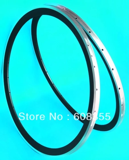 

3K carbon Matt road bike 700C wheel rim with Alloy Brake Surface : Clincher Rim 38mm