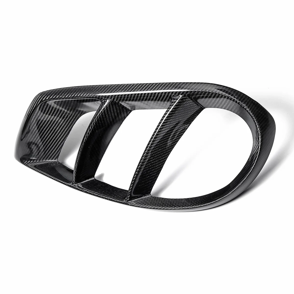Parachoques delantero de ventilación de aire parrilla Luz de niebla cubierta de fibra de carbono ajuste para Mercedes para Benz W205 C43 para AMG 2015 -2018 piezas exteriores