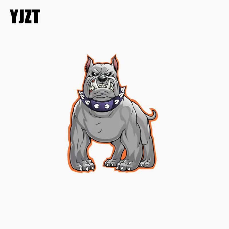 YJZT 8.5CM*11.2CM Angry Bulldog Personality Reflective Car Sticker Motorcycle Accessories C1-7806 | Автомобили и мотоциклы