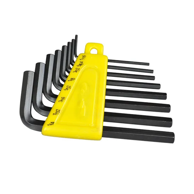 HEX SOCKET Wrench Inner Hexagon Spanner Set 8pcs/set Flat Head E 02 in