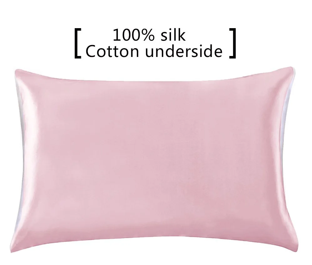 

Silk pillowcase high grade bed linings single-sided 19 m/m silk solid color 100% Silk comfortable sleep