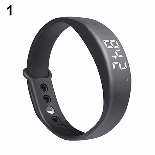 Модные мужские Wo мужские s Смарт наручные часы Шагомер W5 шаги счетчик калорий отслеживание спортивный браслет - Цвет: Черный