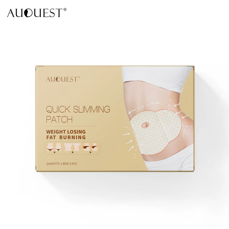 5pcs AuQuest Slimming Patch Stomach Fat Burner Weight Loss Product Waist Belly Slim Patches Cellulite Massager Body Control Mu