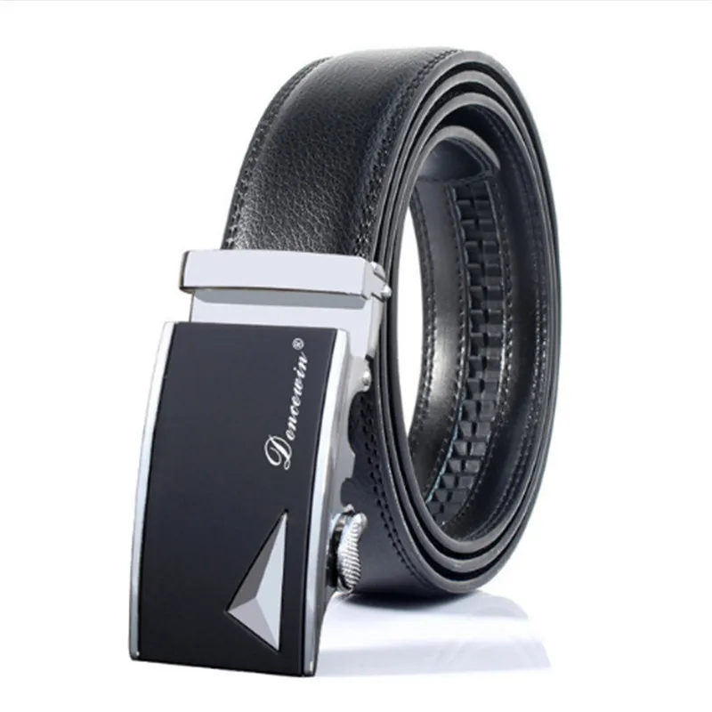 Мужской ремень Golden Belts. Ремень мужской кожаный тренд 2019. Мужской ремень из натуральной кожи с автоматической пряжкой. Brand ремень (серебрянный)