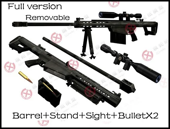1:1 Барретт M82A1 снайперская винтовка пистолет Бумажная модель оружейный журнал 3D бумажные крафт Пазлы игрушка