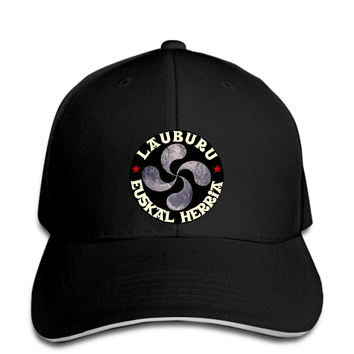 

Custom Printed T Men Baseball Cap Lauburu herria basque coat 3 Women Baseball Cap