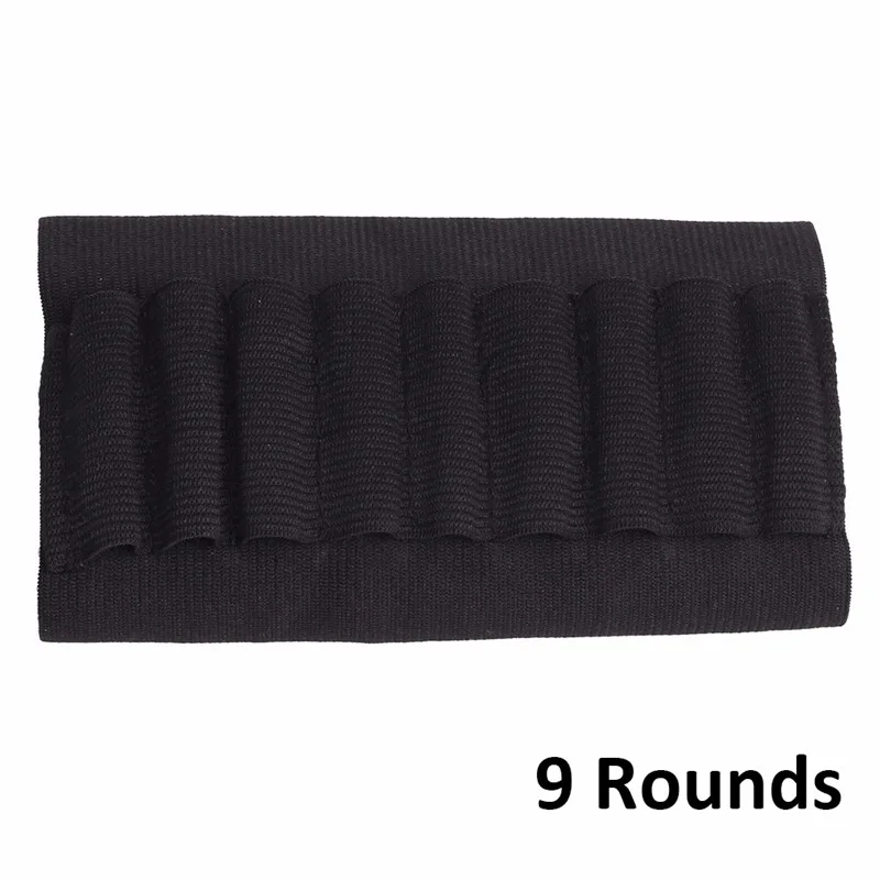 Airsoft 5/6/8/9 Rouds нейлоновая оболочка держатель тактические боеприпасы держатель картриджа винтовки пуля Перевозчик приклад чехол в стиле милитари на открытом воздухе - Цвет: 9 Rounds