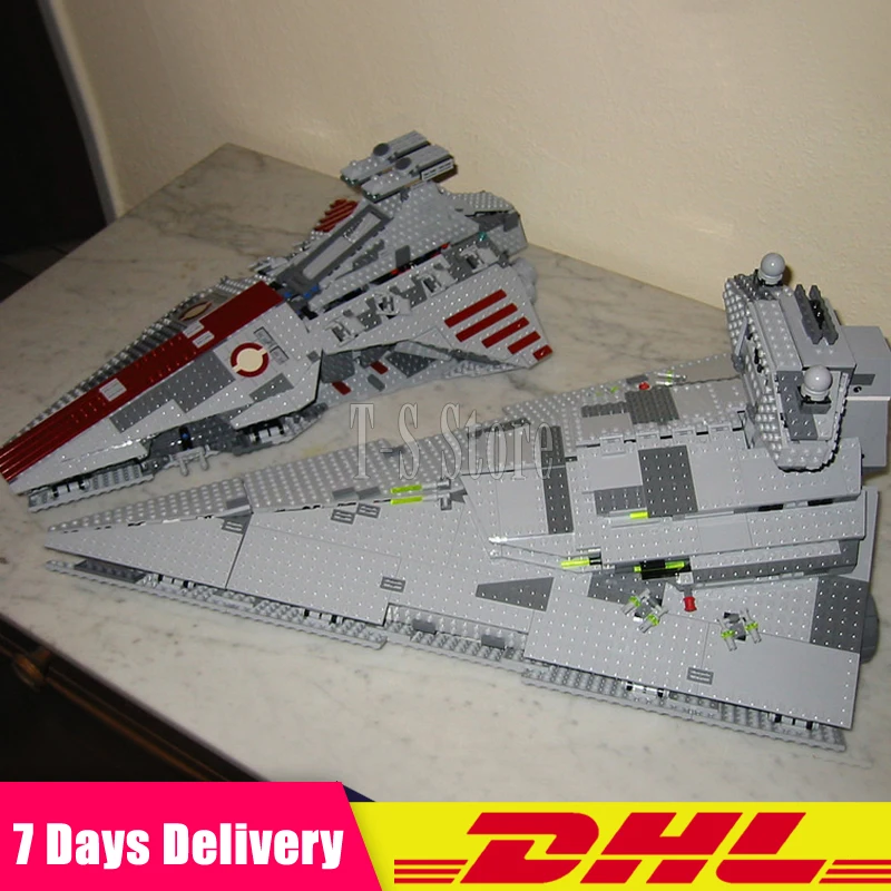 

LEPIN Star War 05042 Republic Fighting Cruiser +05062 Imperial Destroyer Building Block Set Compatible Legoinglys 8039 75055