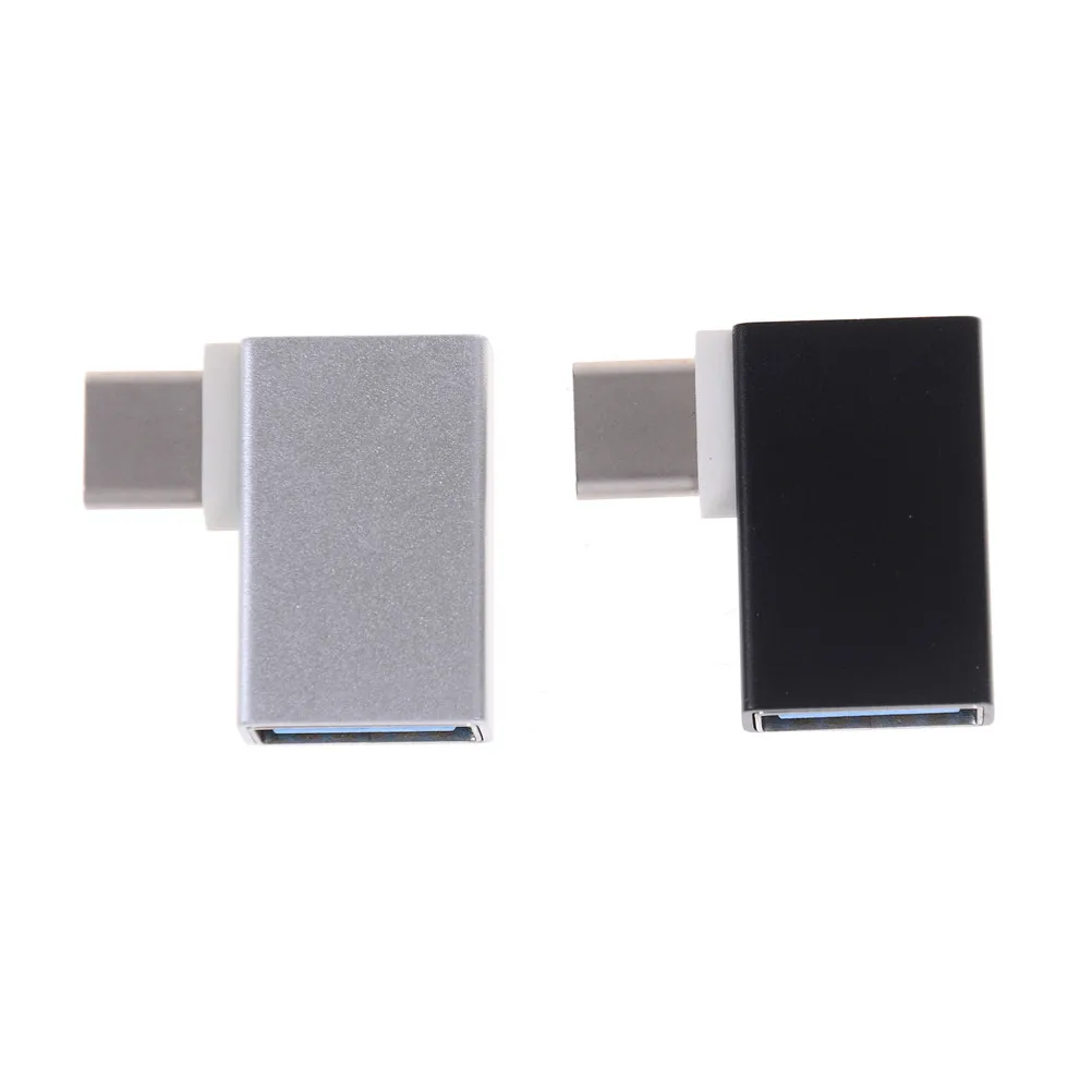 

new 90 Degree Type C To USB 3.0 Female Data OTG Converter For Macbook Android Phone