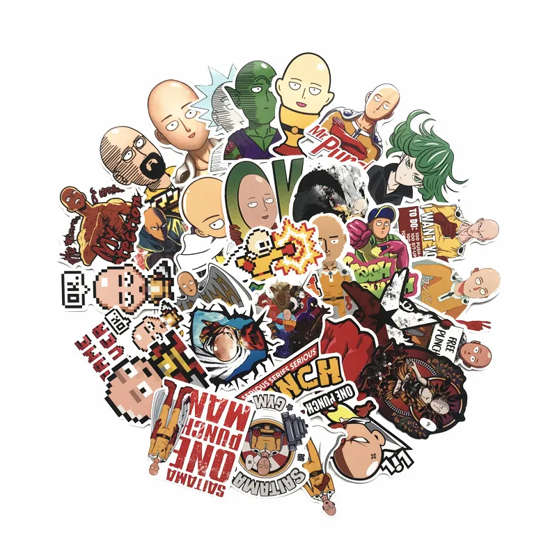 TD ZW 50 шт./лот наклейки ONE PUNCH MAN для сноуборда ноутбука багажа автомобиля