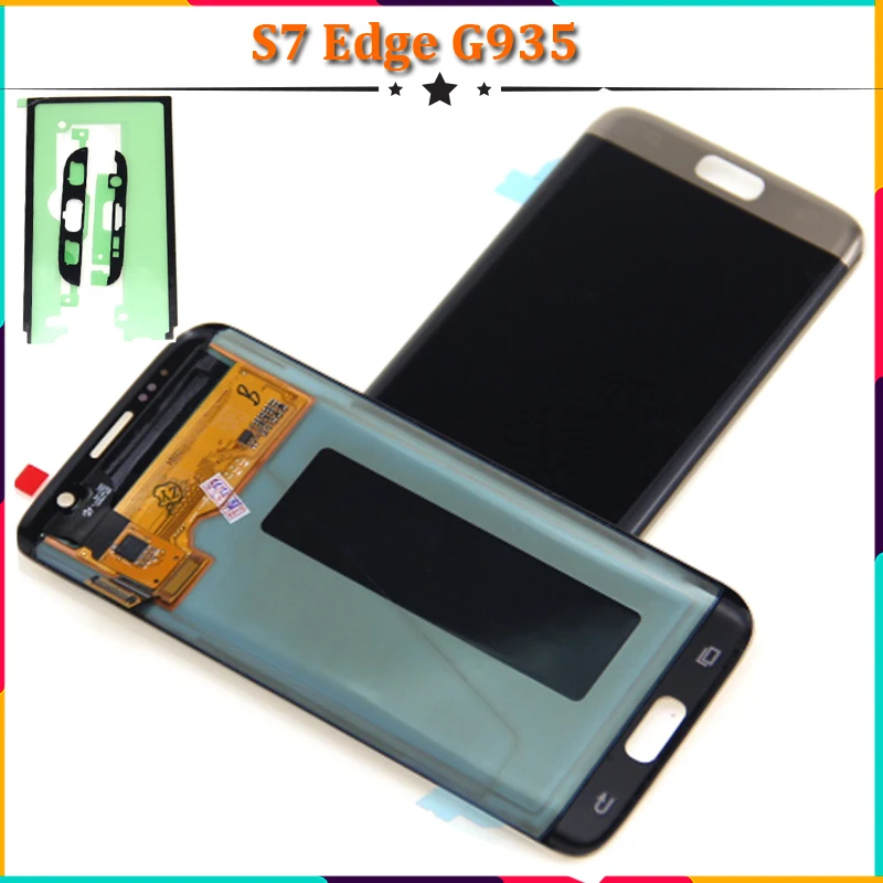 

S7 Edge 5.5'' Lcd For SAMSUNG Galaxy S7 edge LCD Display Screen G935 G935F Lcd Touch Digitizer LCDs Assembly Replacement Parts