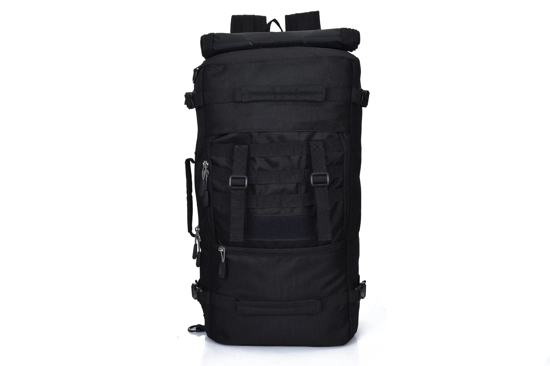 B118 водонепроницаемые нейлоновые рюкзаки для путешествий, кемпинга, пеших прогулок, спортивные сумки через плечо 50л, разные цвета на выбор - Цвет: Черный цвет