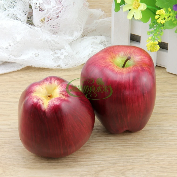 Искусственные красные вкусные яблоки Furit картина модель украшения дома