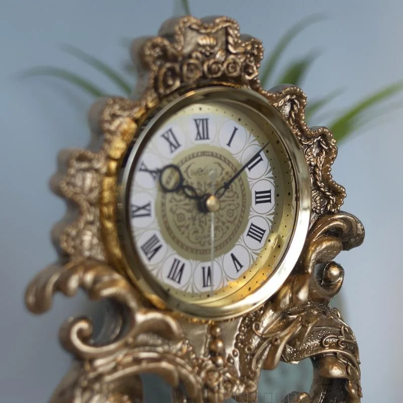 Европейский стиль ремесло часы комната Роскошный Ангел настольные офисные часы кабинет украшение комнаты