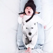 Baby Boy Costume Fashion Tiger Pringting Newborn Baby Clothes Animal Rompers Baby Cute Infant Clothing Spring Baby Boy Costume