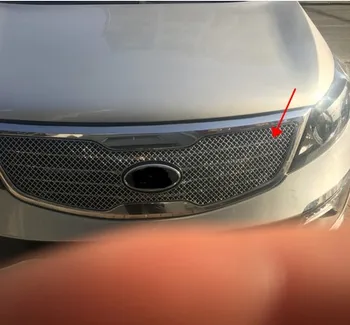 

stainless steel Front Grille Around Trim Racing Grills Trim For 2011-2014 KIA Sportager 1PC