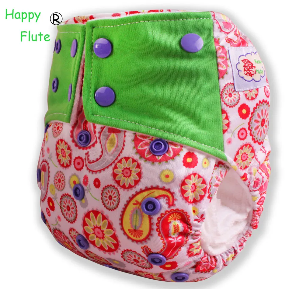 Happyflute cloth diaper Night AIO AI2 Baby Adjustable Cloth Diaper Hemp