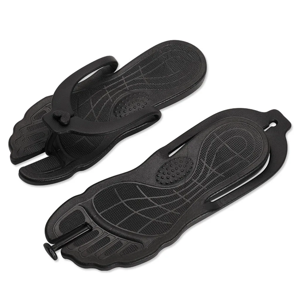 Black Sandalias mujer/ г.; летние пляжные сланцы на платформе; повседневная обувь на нескользящей подошве; домашние тапочки; buty damskie;% 50 - Цвет: Black