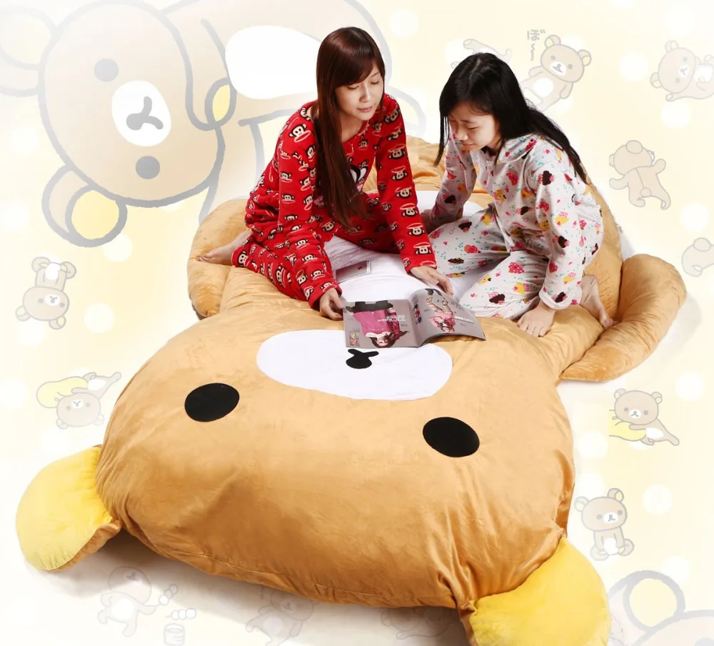 Rilakkuma bed Big sofa 2.3*1.6M Rilakkuma sofa bag Relax bear bed