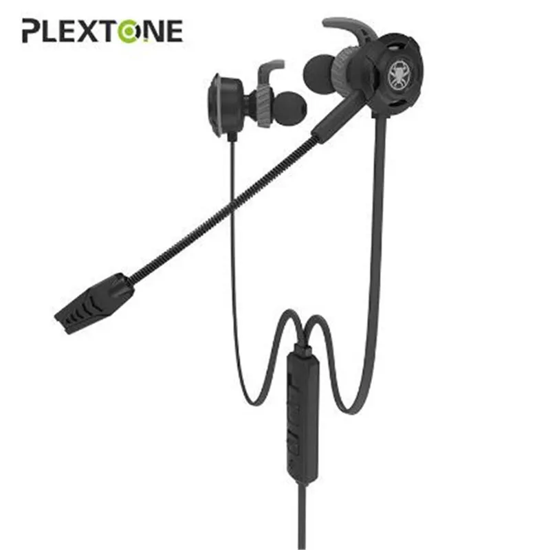 Plextone G30 PC игровая гарнитура с микрофоном в ухо бас шумоподавление наушники с микрофоном для телефона компьютера геймера PS4 - Цвет: Black