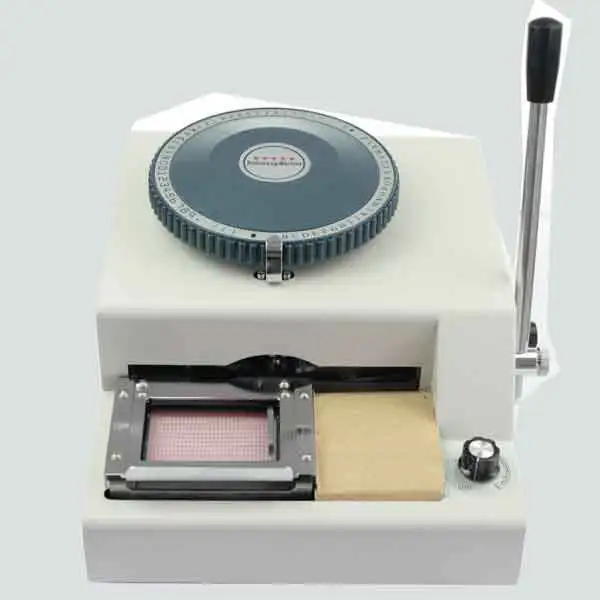 Small Manual Dog Tags Metal Embossing Machine For Aluminum;Braille