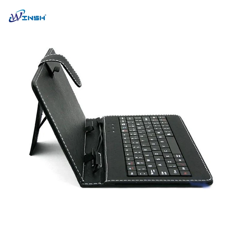 connect with usb cable keyboard leather case 10inch pu cover tablet protect cover with keyboard for 10 tablet pc free shipping