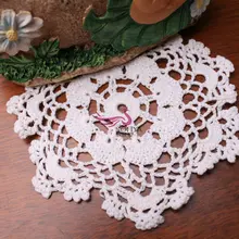10 см круглый 30pic/лот вязаное крючком кружево, хлопок коврик для стола coaste cup pad для домашнего декора istikan pad Подкладка для пепельницы коврики prop