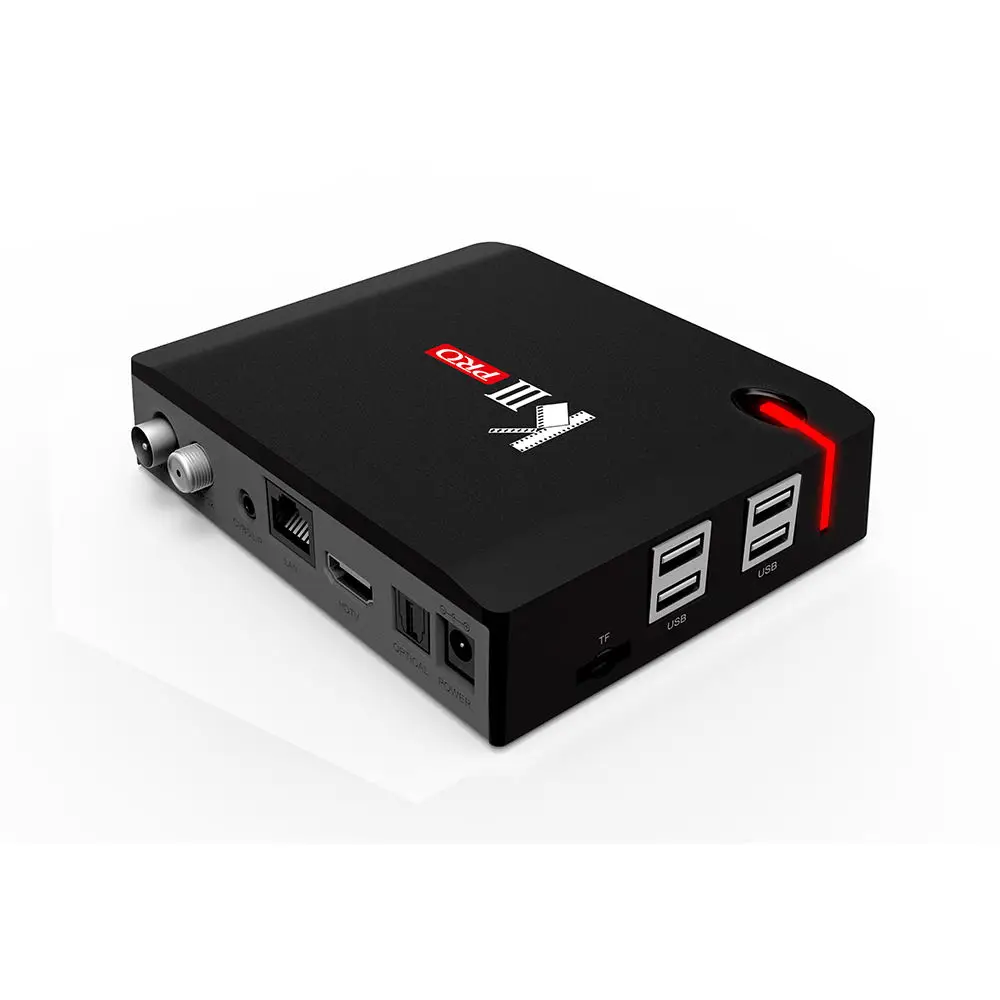 Android tv box MECOOL KIII PRO DVB-S2 DVB-T2 Android 7,1 tv box 3GB 16GB Amlogic S912 Octa Core 4KCombo NEWCAMD Biss key PowerVU