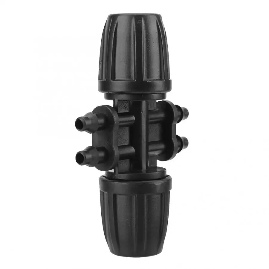 10Pcs/pack Six Way Garden Irrigation Fitting Hose Connector for 9/12 4/7 Hose