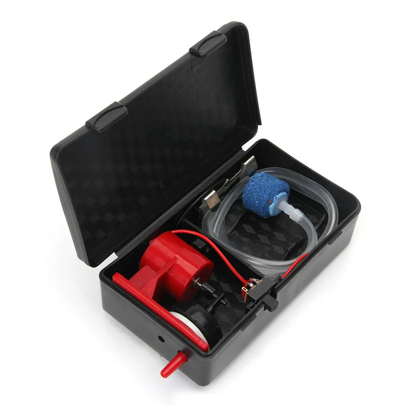 Aquarium Battery Operated Fish Tank Air Pump Aerator Oxygen With Air Stone 5Wtank air pumpfish