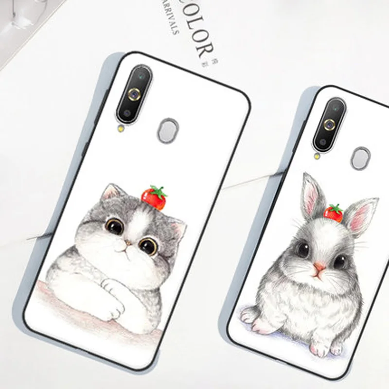 For Samsung galaxy A60 Case SM-A6060 TPU Soft retro camera phone Cover For Samsung A60 A606 case Shockproof Protective shell