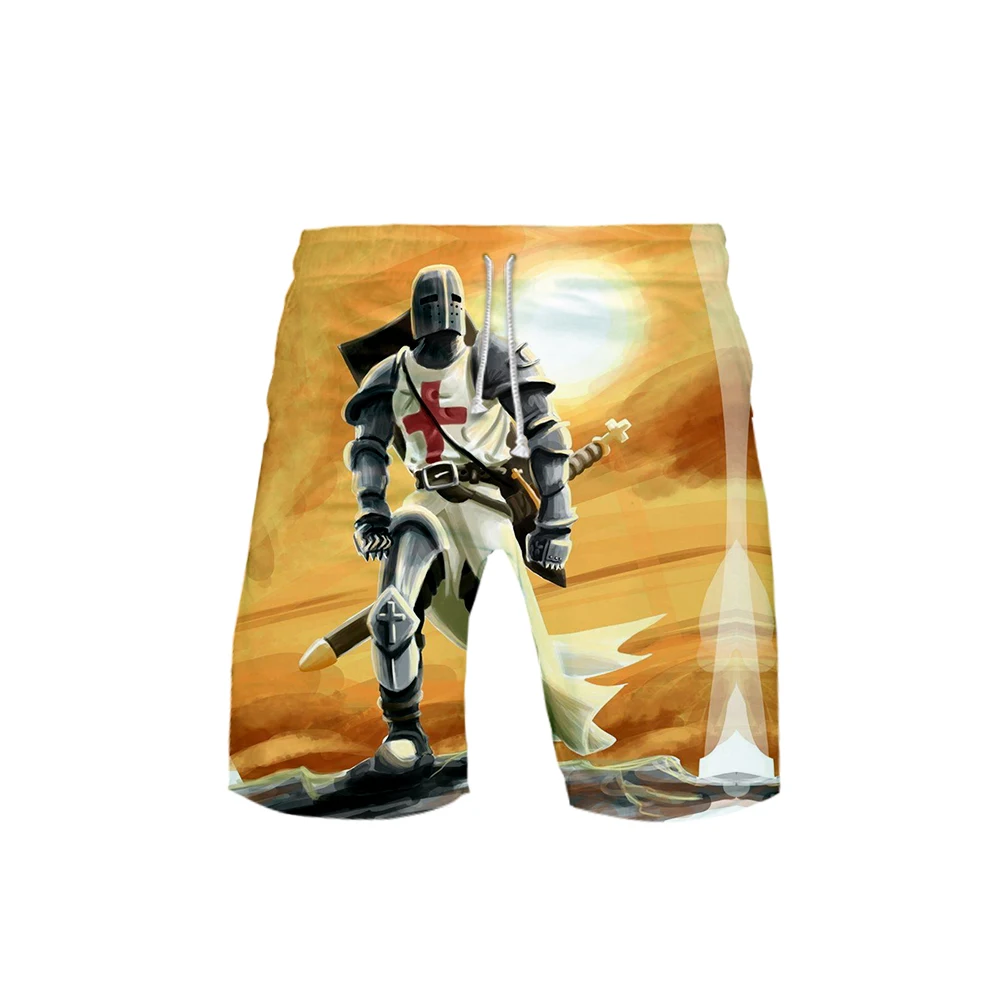 

Knights Templar 2019 Kpop New 3D style men's fashion trend shorts Fashion HIP HOP popular casual summer shorts