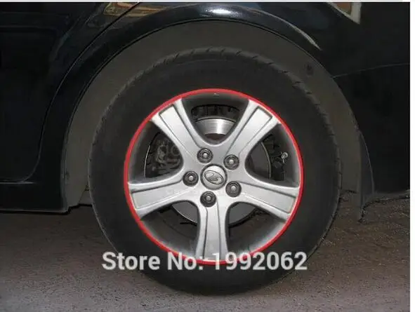 

Car Styling 16 Pcs Strips Wheel Stickers for Toyota Corolla Avensis Rav4 Yaris Auris Camry Prius Hilux Verso accessories