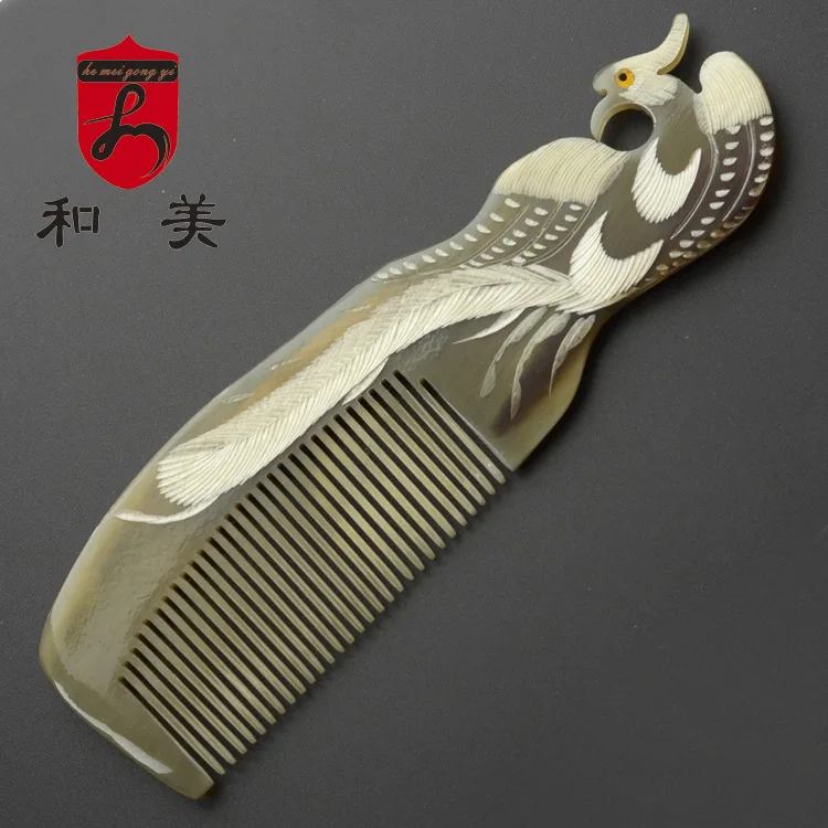 Buy 100 Natural Genuine White yak horn comb Handmade