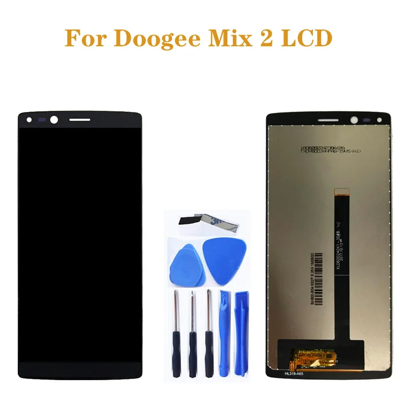 

5.99" for Doogee Mix 2 LCD + touch screen digitizer replacement Doogee Mix 2 LCD display repair parts +tools