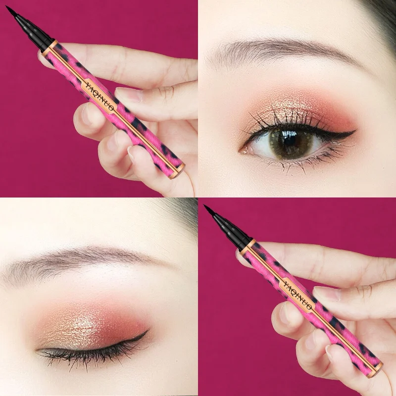 1PC Professional Eyes Makeup Leopard Eyeliner Pencil Sharpen Liquid Waterproof Black Eye Liner Maquiagem Cosmetic Tool 1PC Professional Eyes Makeup Leopard Eyeliner Pencil Sharpen Liquid Waterproof Black Eye Liner Maquiagem Cosmetic Tool