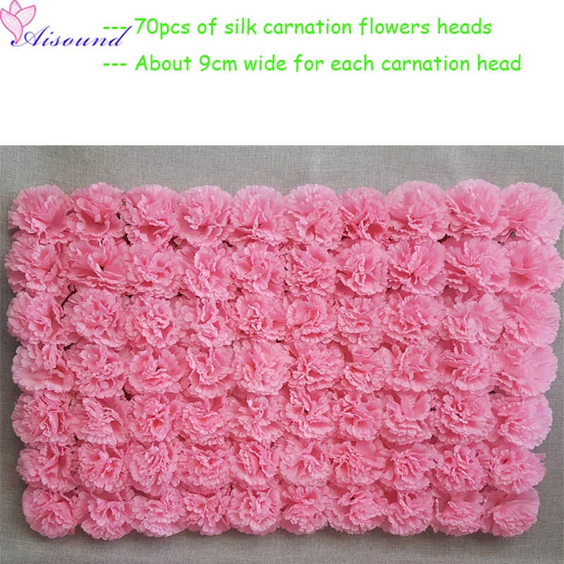 

New 12pcs Artificial Silk Flowers Wall Carnation Flowers Wedding Party Venue Decoration Decorative Flowers For Events Florie