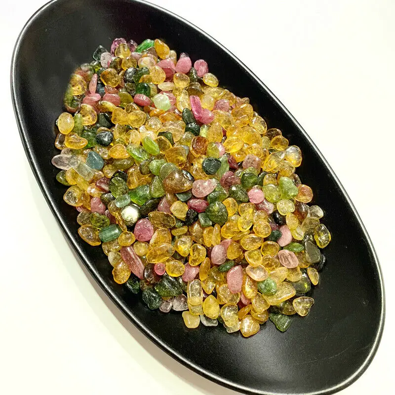 

50g AAA++++ Genuine Natural Colorful Tourmaline Tumbled Chips Stone Healing Reiki Natural Stones and Minerals Healing Stones