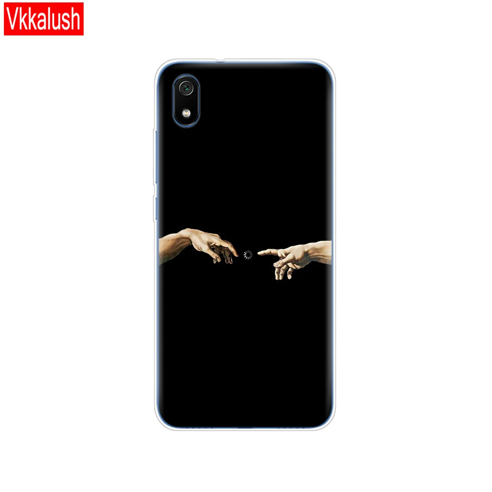 Силиконовый чехол-сумка для Xiaomi Redmi 7a, чехол s, полная защита, мягкая задняя крышка из ТПУ для Redmi 7A, бампер, чехол для телефона - Цвет: 80183