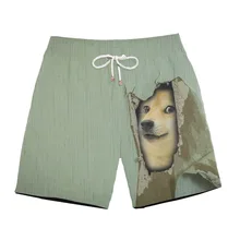 EAnvog Мужская 3D печать доска быстросохнущая Летняя Повседневная Свободная резинка галстук пляжные шорты