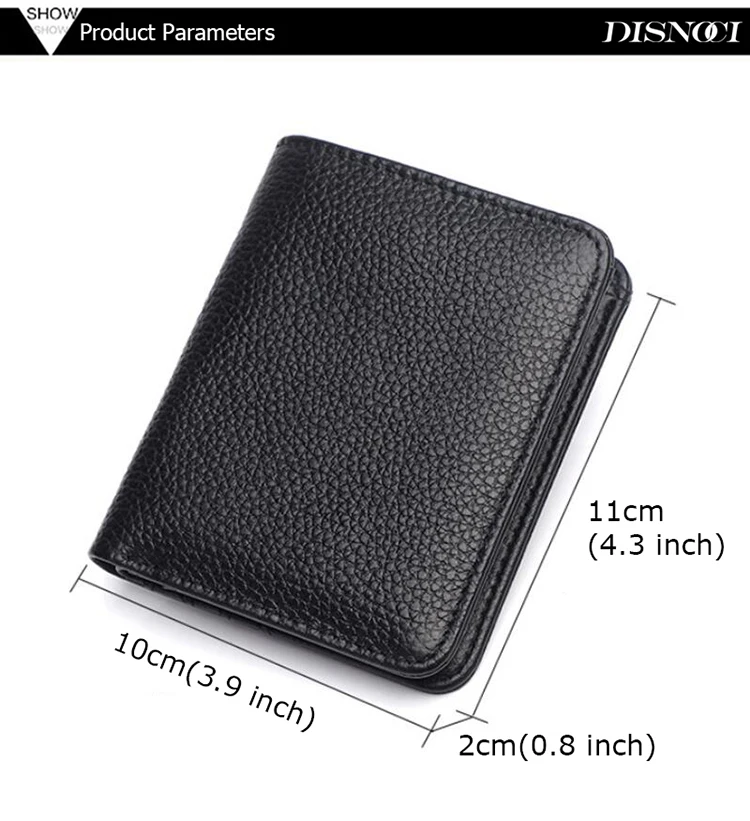 Fashion New Men's Wallet Genuine Leather Men Purse Small Wallet Short Men Card Holer Wallet Cowhide Soft Money Bag For Male