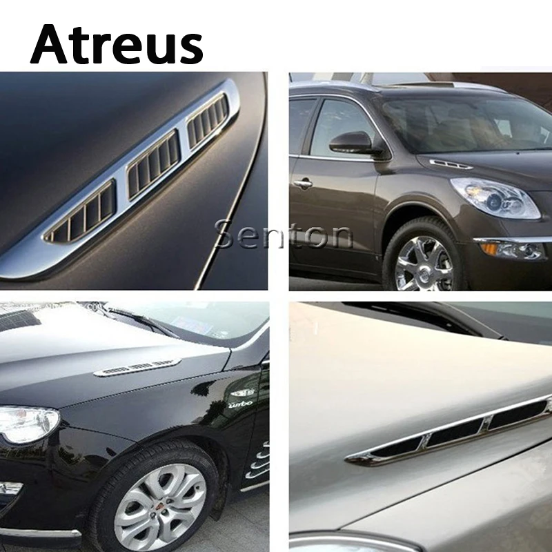 Atreus автостайлинг ABS хромированные Стикеры для Ford Focus 2 3 Fiesta Toyota Corolla Avensis Mazda 6 cx-5 Lada