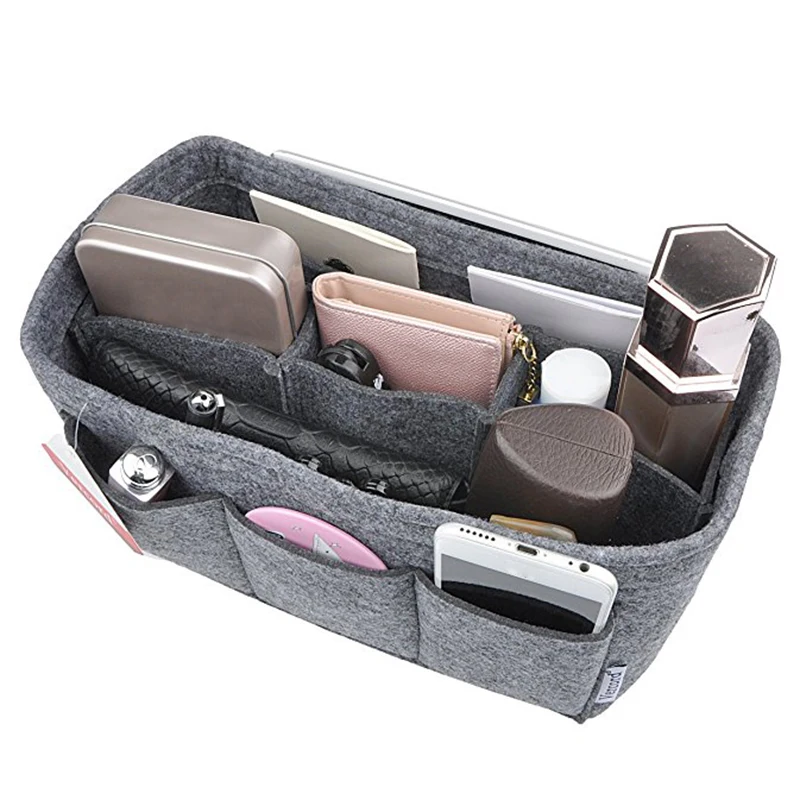 Felt Fabric Storage Rack Multiple Pockets Women Makeup Cosmetic