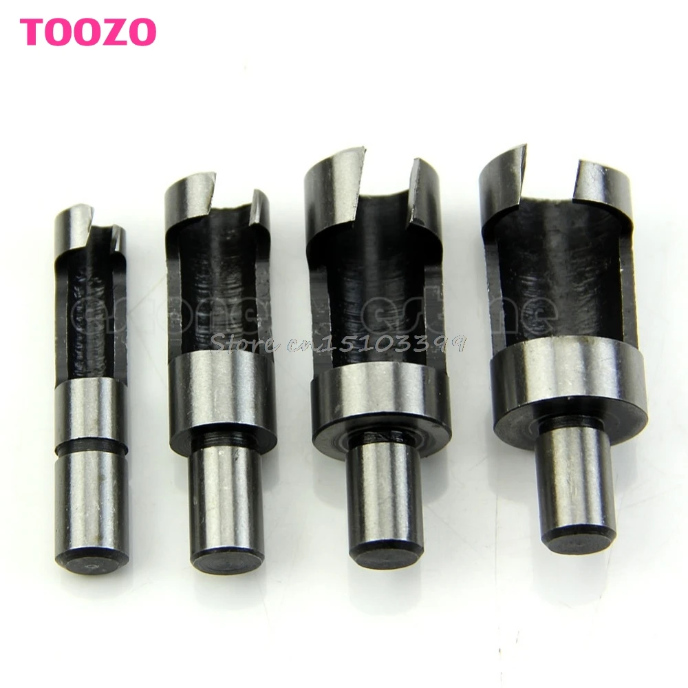 

4 x Wood Plug Cutter Cutting Woodwork Power Tool Drill Bit Set 6mm 8mm 10mm 13mm #G205M# Best Quality